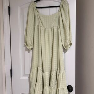 Pinkblush Light Green Long Sleeve Dress
